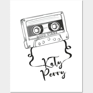 Good Vibes Katy Perry // Retro Ribbon Cassette Posters and Art